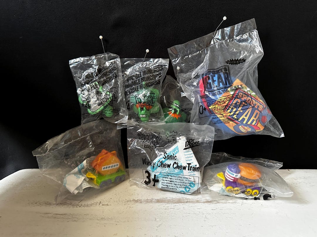 超レア　SONIC ソニックドライブイン　ミールトイ　ビンテージ　4種セット Sonic Drive In “Hamburger” Meal Toy ソニックドライブイン