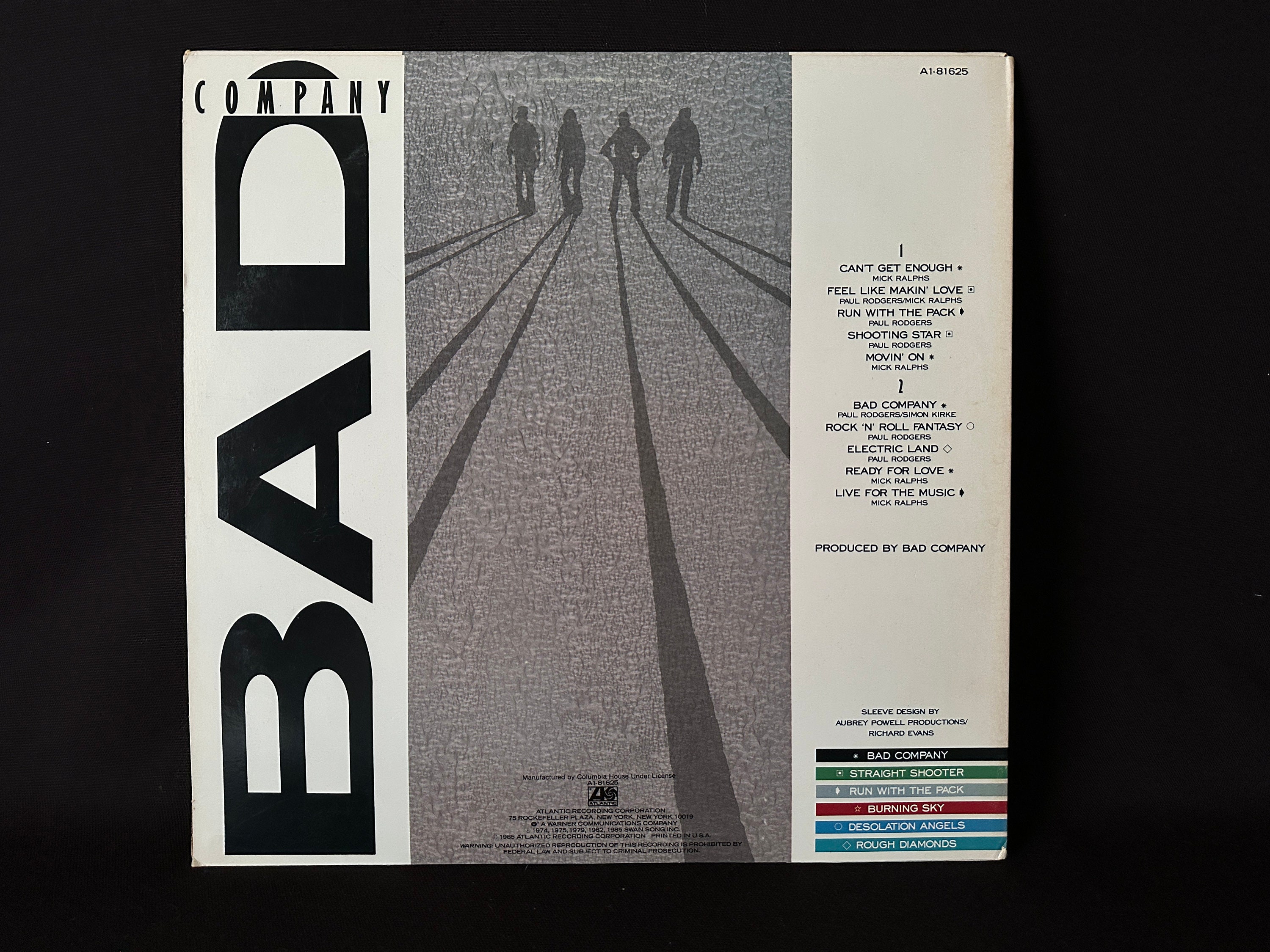 1985 Vintage Record Album BAD COMPANY “10 From 6” - Etsy