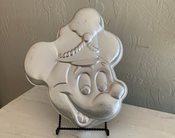 1976 Mickey Mouse WILTON Moule à gâteau en métal #515-302 Disney Productions
