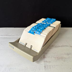 Vintage ROLODEX Brand Desktop Contact Organizer Card File