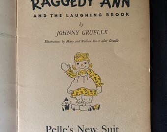Vintage 1946 Raggedy Ann Book: Johnny Gruelle, Illustrated Stories