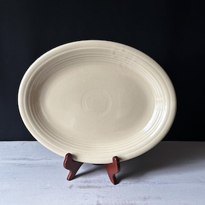 Vintage FIESTAWARE Original “IVORY” 12.5” Oval Platter