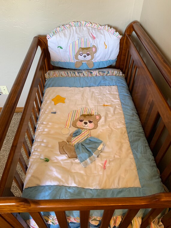 teddy beddy bear crib set