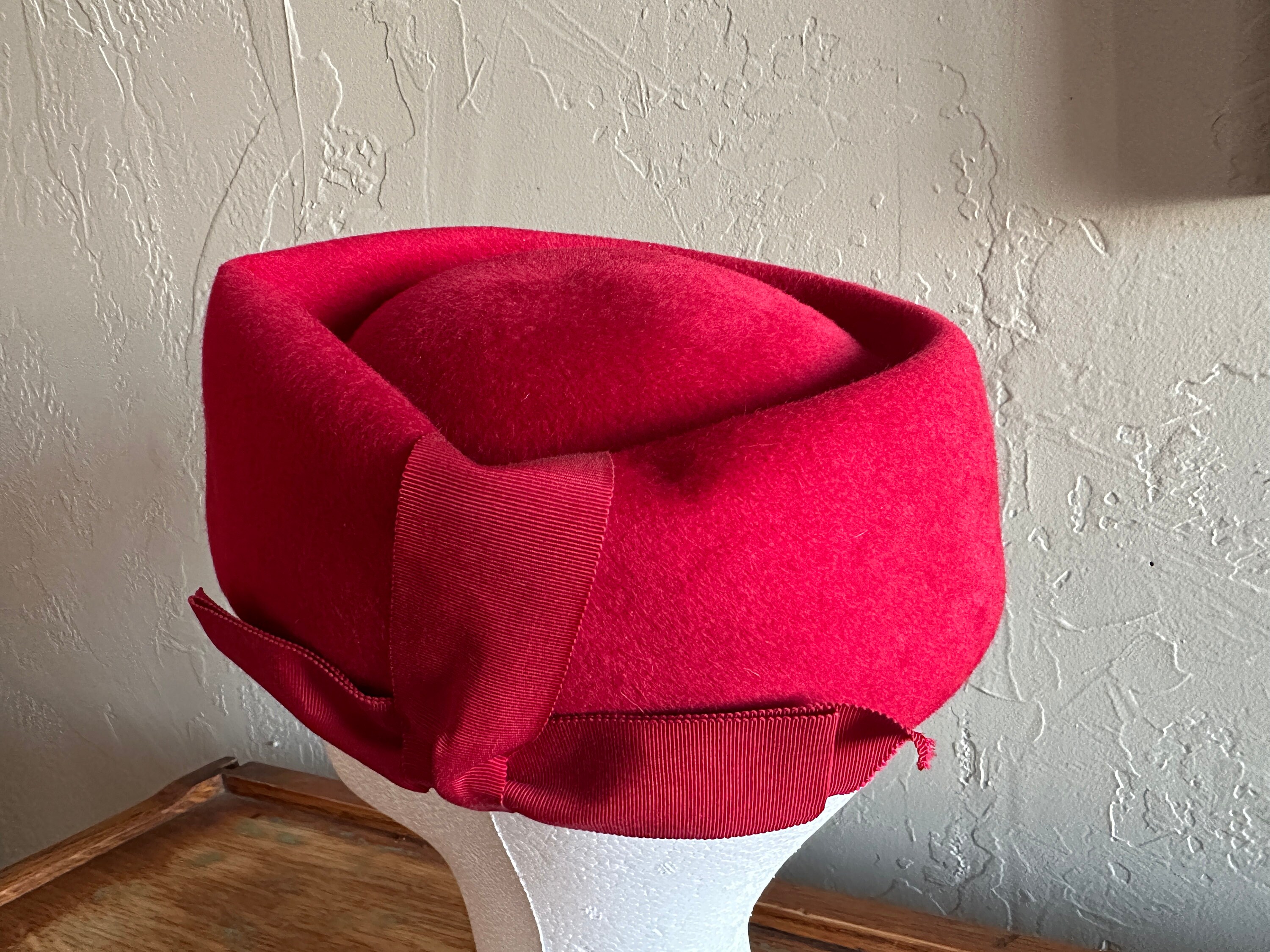 Vintage Red Wool Glenover Henry Pollack Hat Union Made Cap Circa 50s/60s Henry Pollack Hat - Etsy main image 2