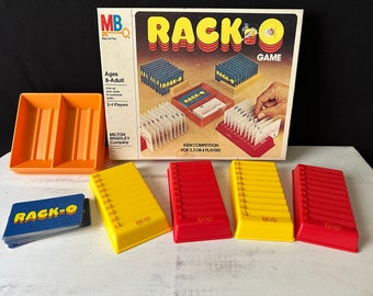 Vintage 1978 Milton Bradley RACK-O Card Game - 100% COMPLETE