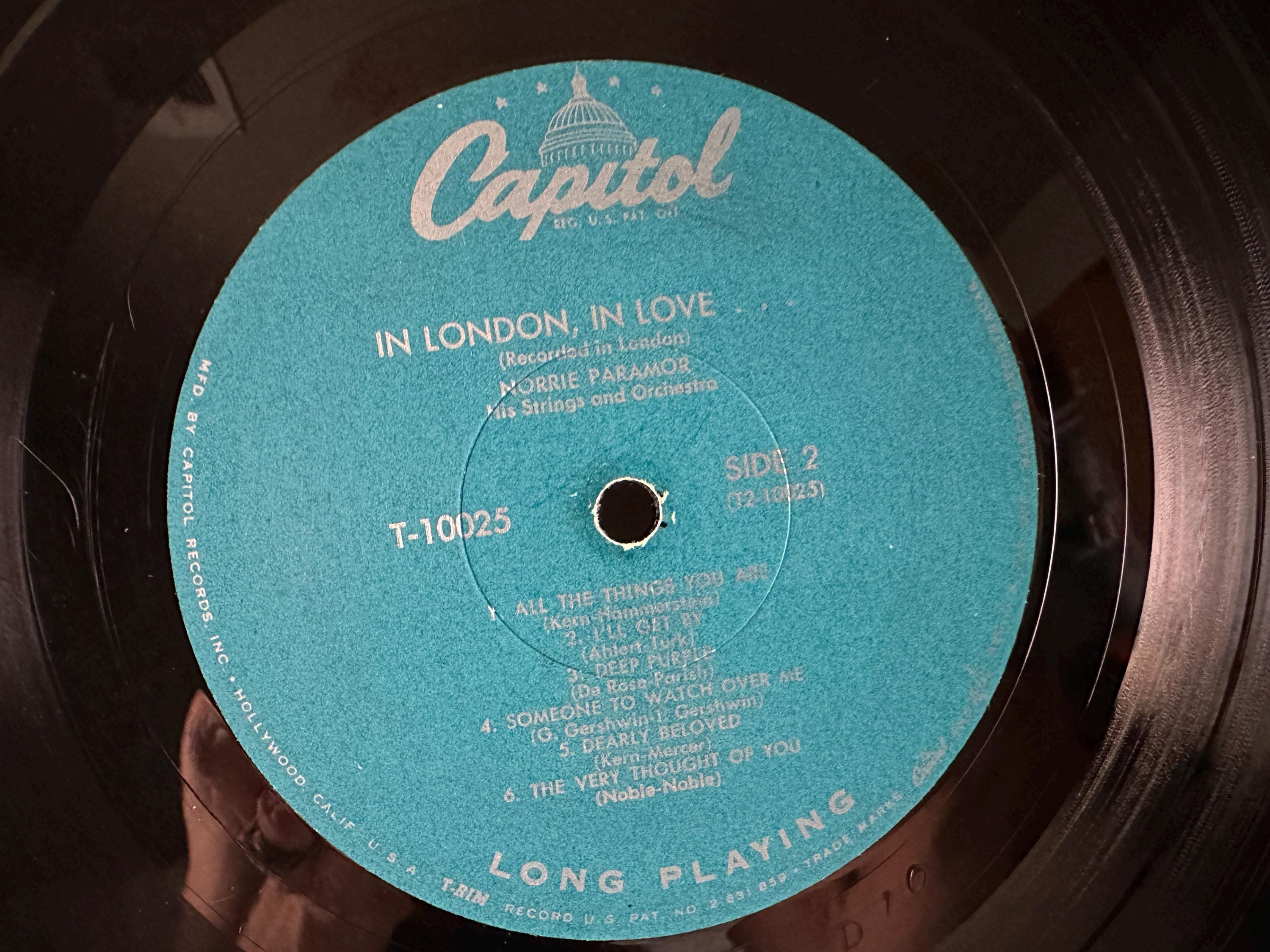 Vintage NORRIE PARAMOR Vinyl Album “in London, in Love” Romantic