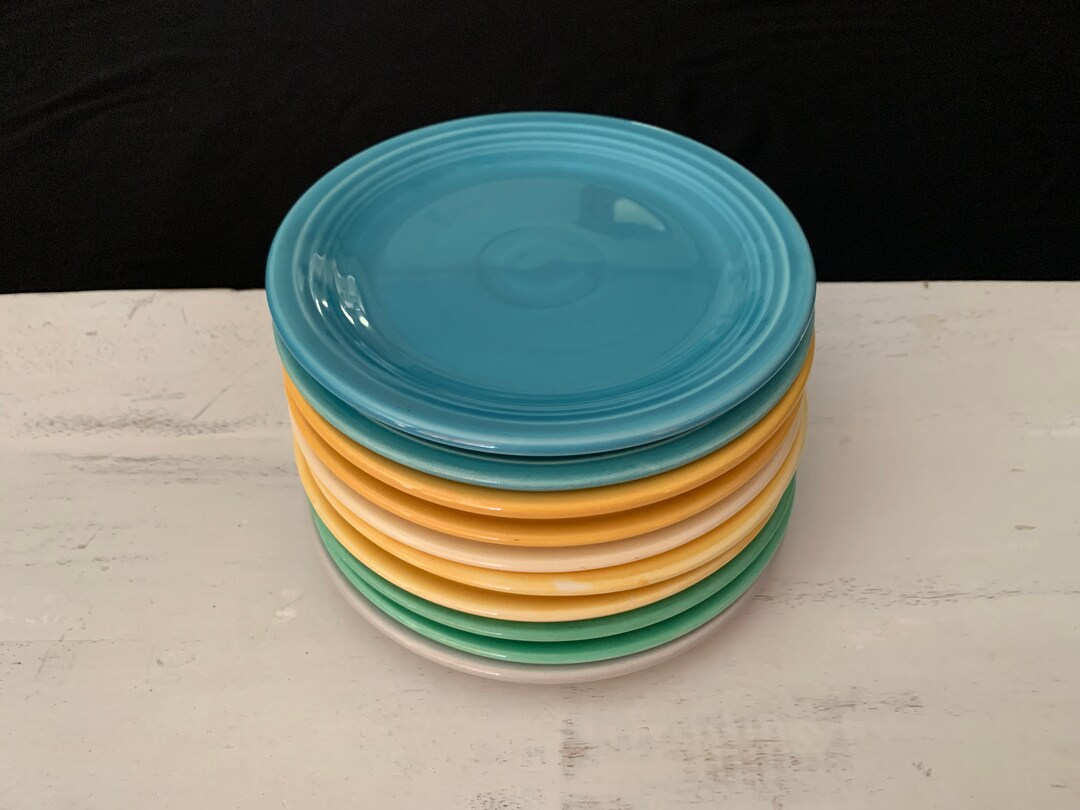 Vintage 7 FIESTA Salad Plates Sold Separately Etsy