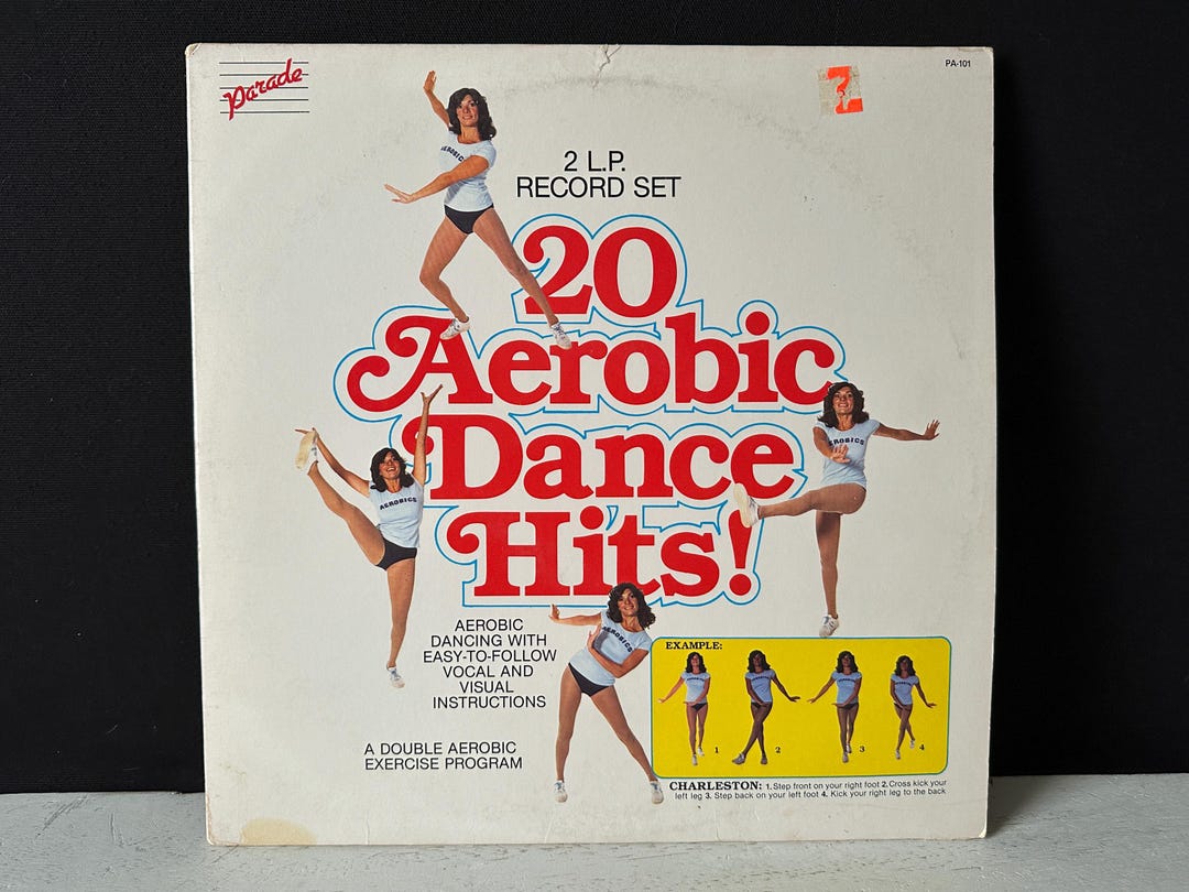 1980s LP Record Set “20 Aerobic Dance Hits!”