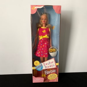 Vintage 1999 Easter Treats BARBIE W/&quot;Basket For You To Decorate&quot; NIB