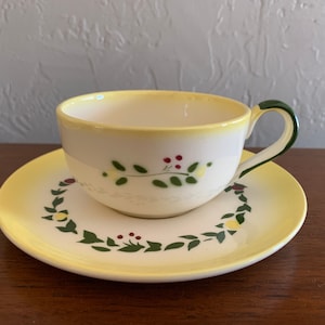 California Farmhouse Yellow By BROCK - Teacup and Saucer Sets. Sold separately.