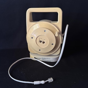 Retro vintage 50 ft. Oproller voor telefoonverlengsnoer met slinger