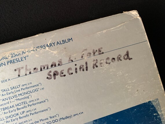 Elvis Presley 25th Anniversary Album - 1980 Promotional Vinyl - Etsy