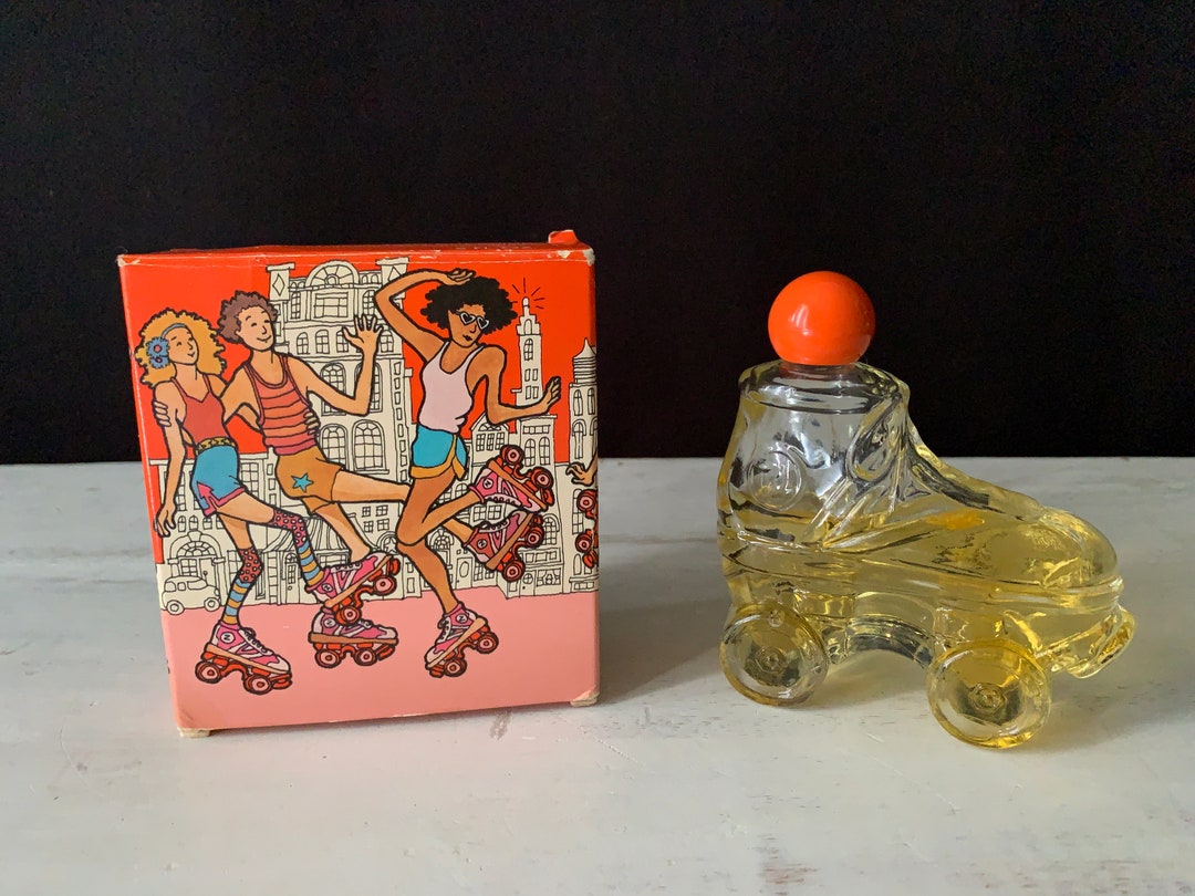 AVON 1980 ROLLIN GREAT Roller Skate With lover Boy Cologne Etsy