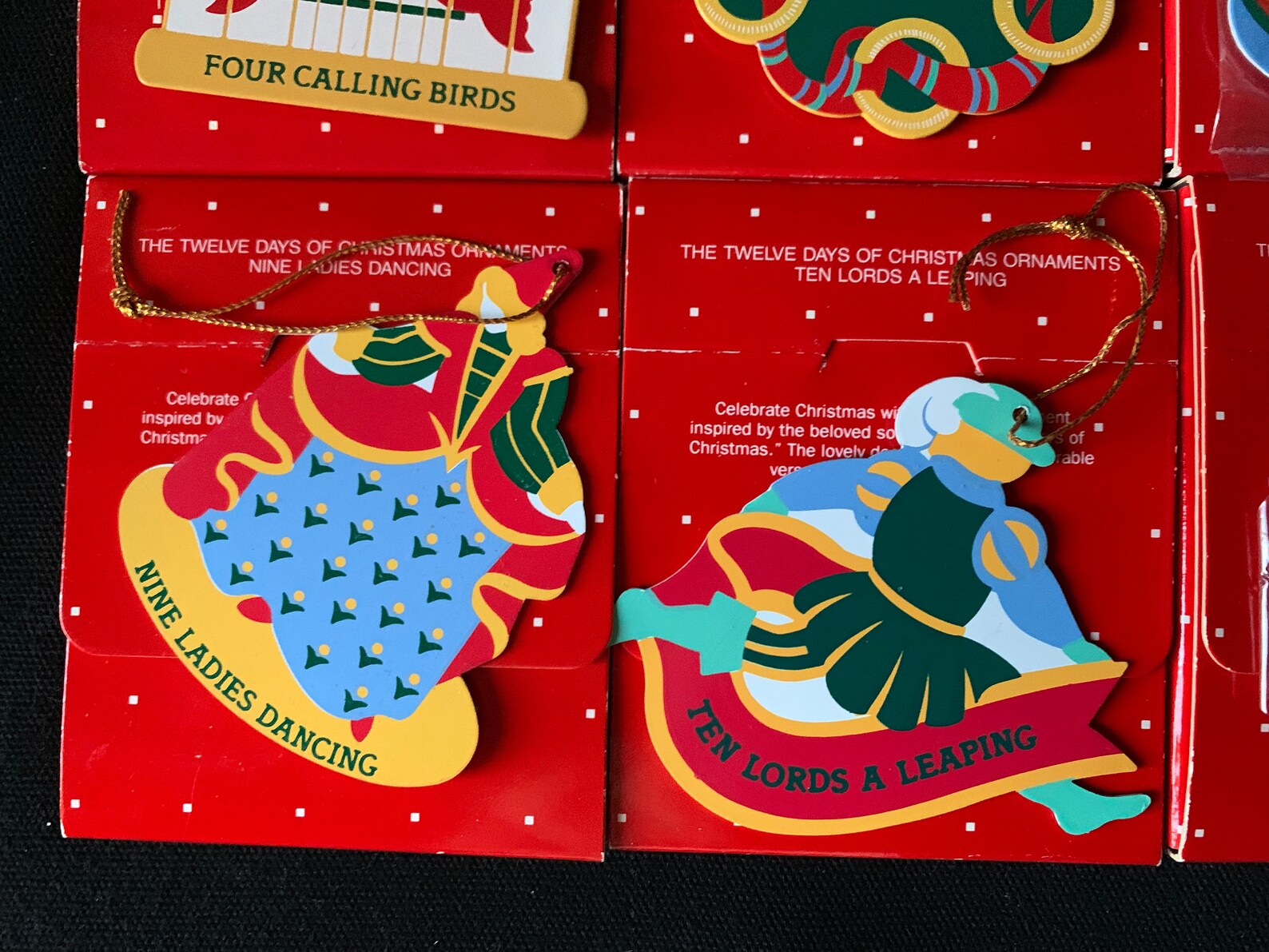 Individual Ornaments Twelve Days of Christmas Vintage AVON Etsy