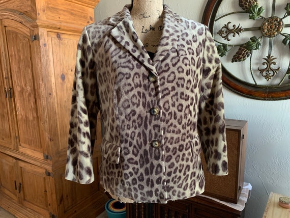 Cheetah cropped jacket 2025