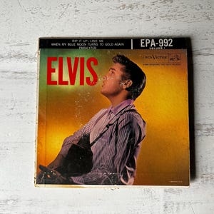 1956 ELVIS PRESLEY 45 RPM Record “Rip It Up”/ “Paralyzed”/ “Love Me”/ “When My Blue…”
