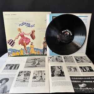 The SOUND of MUSIC (1965 Original Soundtrack Aufnahme) RCA Victor Album mit Original Insert