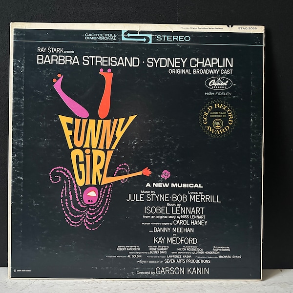 Vintage 1964 “Funny Girl” Soundtrack - The Original Broadway Cast Starring Barbara Streisand