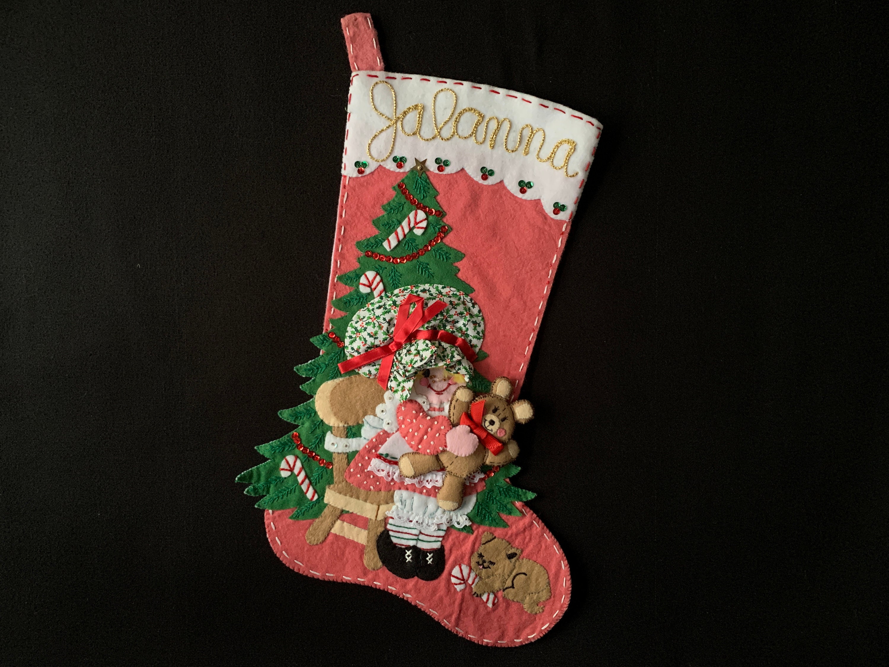 Bucilla Felt Stocking Kit Frosty In the Spirit Vintage NOS New Christmas  Craft