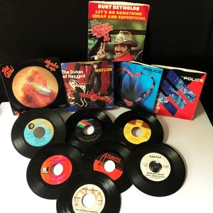 Classic Rock 45 rpm Vinyl Records 1960s-1980s - Sold Separately
