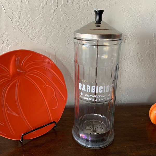 Vintage Barbicide/Germicide-Disinfectant Medical Jar