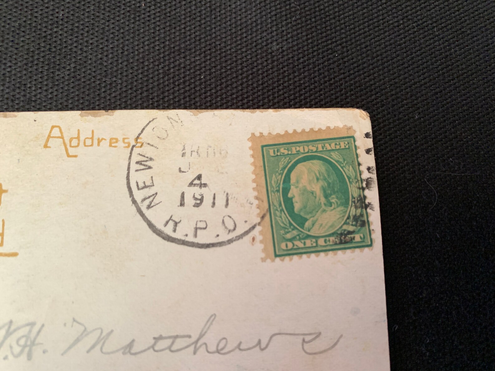 1908-1909 1 Cent Ben Franklin Stamp | Etsy