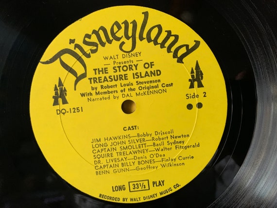 Walt Disney's 1964 Vintage Child's LP “TREASURE ISLAND” - Etsy
