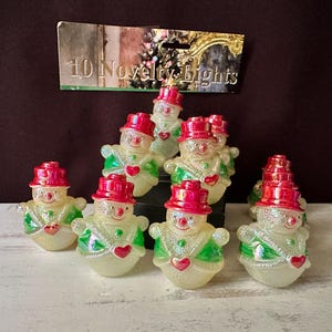 Adorable SNOWMAN String Light Covers - Set of 10