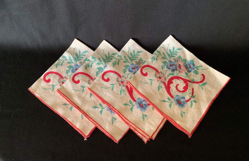CottonLinen Painted Napkins