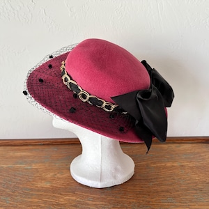 Vintage Whittall & Shon Pink Silver Glitter Kentucky Derby Church Hat USA Whittall & Shon | Accessories | Vintage Whittall Shon  main image 4