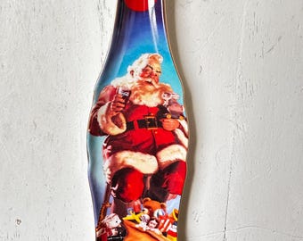 1999 FRANKLIN MINT Christmas Coca-cola Bottle-shaped Plates - Sold