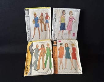 McCALL’s Dress Patterns 1960s-70s In Original Paper Sleeves-All Size 16-Sold Separately