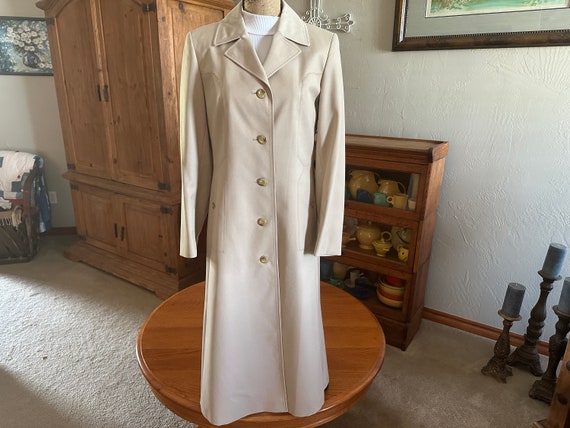 Vintage German Khaki Trench Coat - VALMELINE Women's Long Coat - Etsy