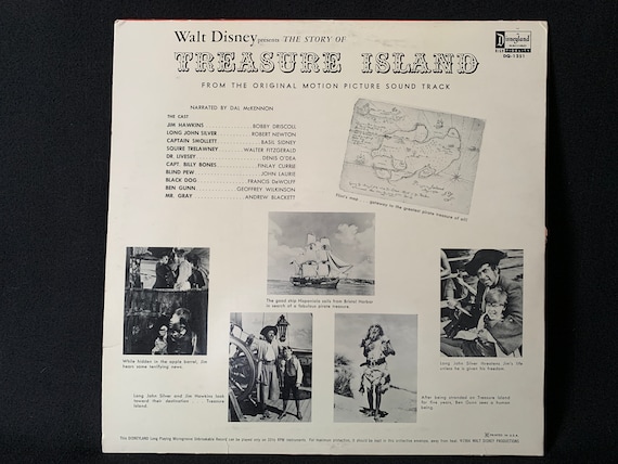 Walt Disney's 1964 Vintage Child's LP “TREASURE ISLAND” - Etsy