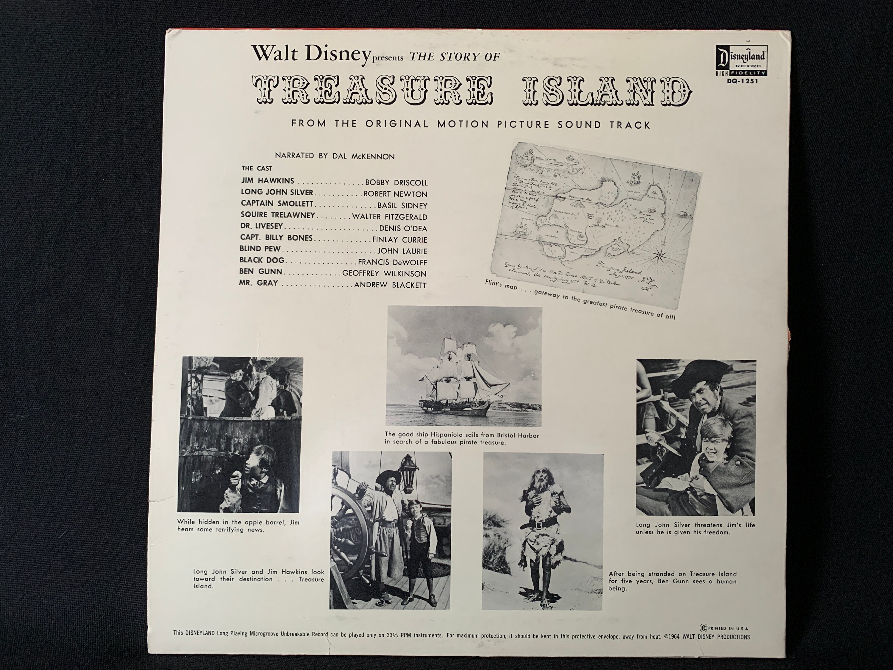 Walt Disney's 1964 Vintage Child's LP “TREASURE ISLAND” - Etsy