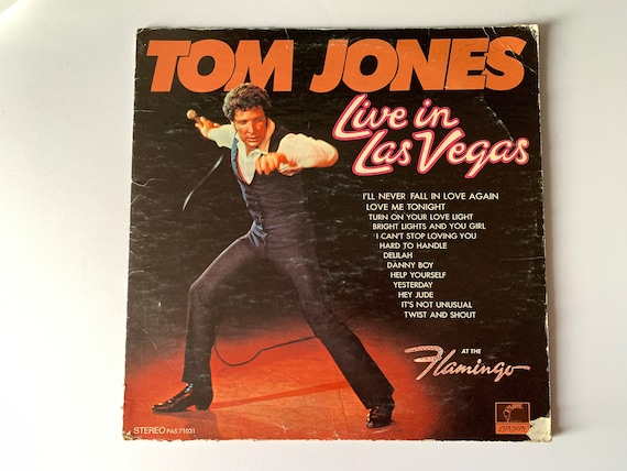 TOM JONES – “live in Las Vegas at the Flamingo” Vintage TOM JONES – “live in Las Vegas at the Flamingo” Vintage