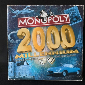 vintage MONOPOLY 2000 MILLENNIUM Edition par Parker Brothers – Pièces manquantes