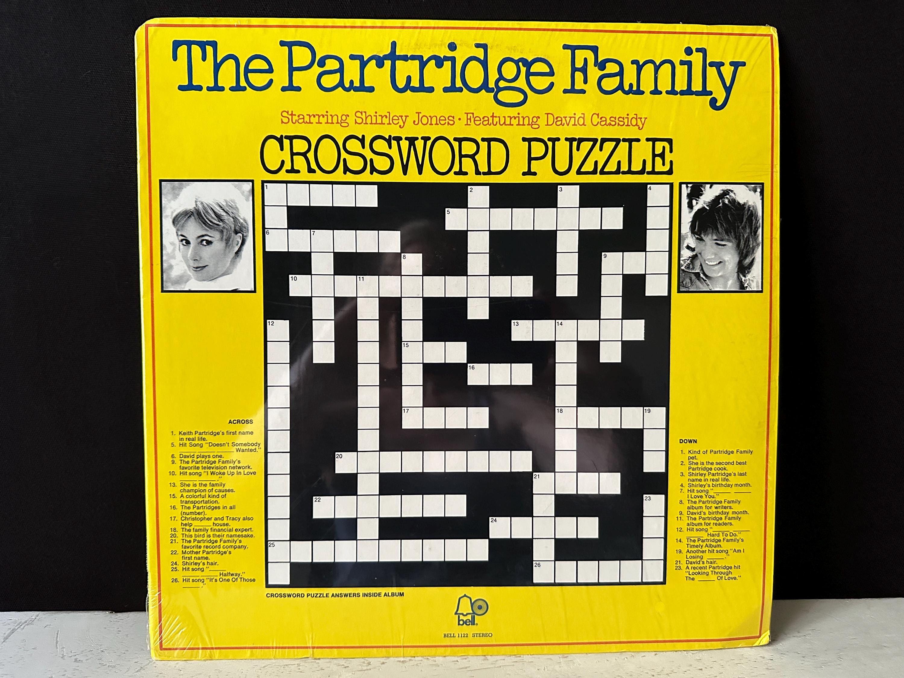 1973 the Partridge Family Album “CROSSWORD PUZZLE”, on Bell