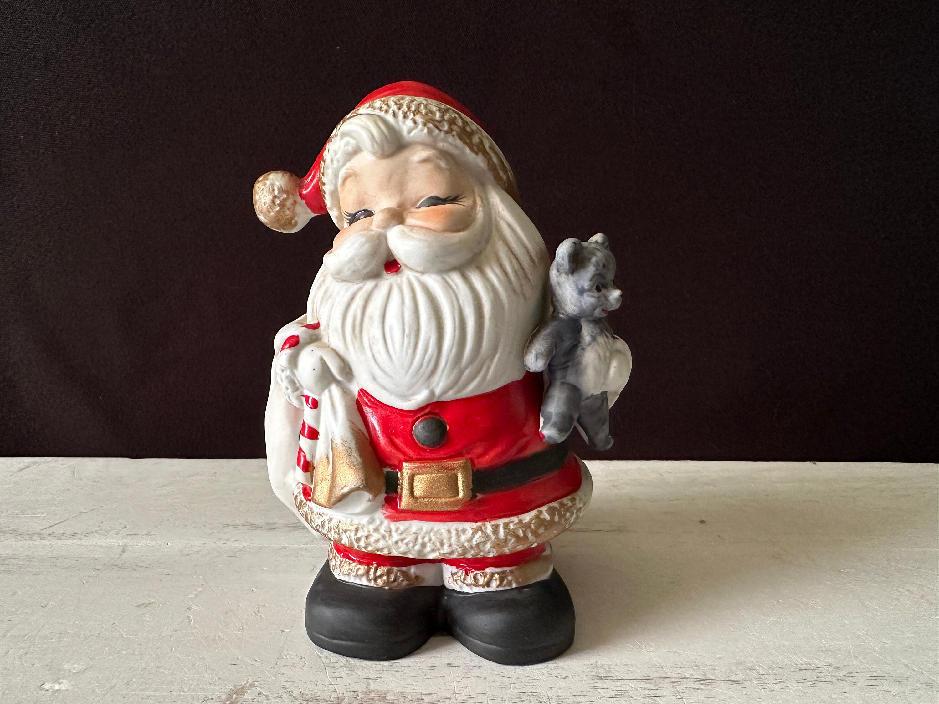 Chalkware Santa Bank - Etsy Chalkware Santa Bank - Etsy