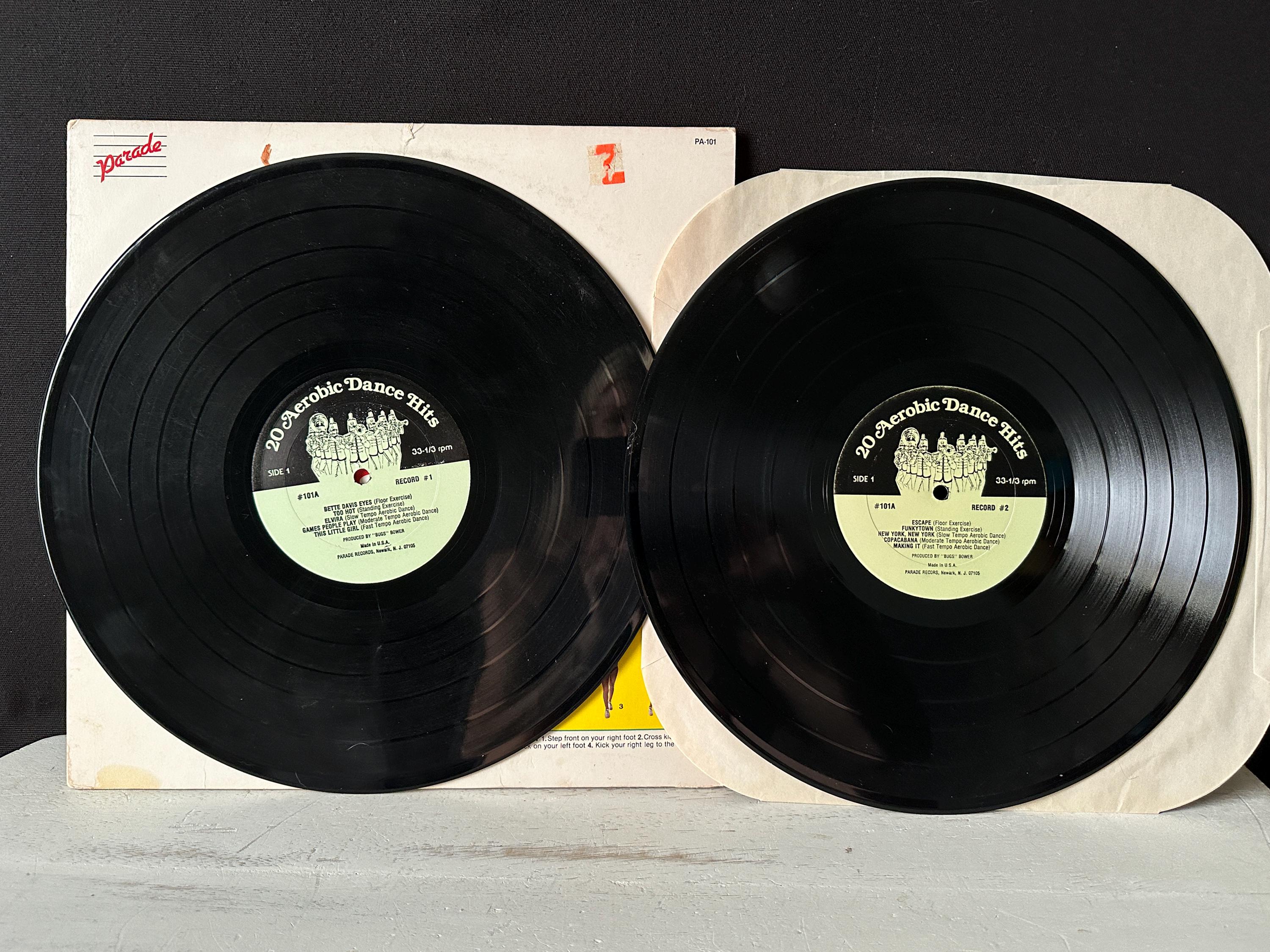 1980s 2 LP Record Set “20 Aerobic Dance Hits!” - Etsy Israel