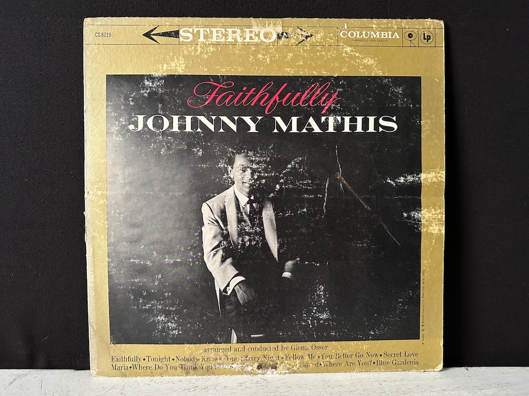 1959 Vintage JOHNNY MATHIS Album – “faithfully” – Stereo COLUMBIA ...