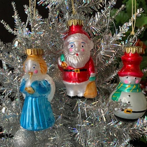 Vintage Glass Ornaments/Mini Tree Light Covers - Sold Separately