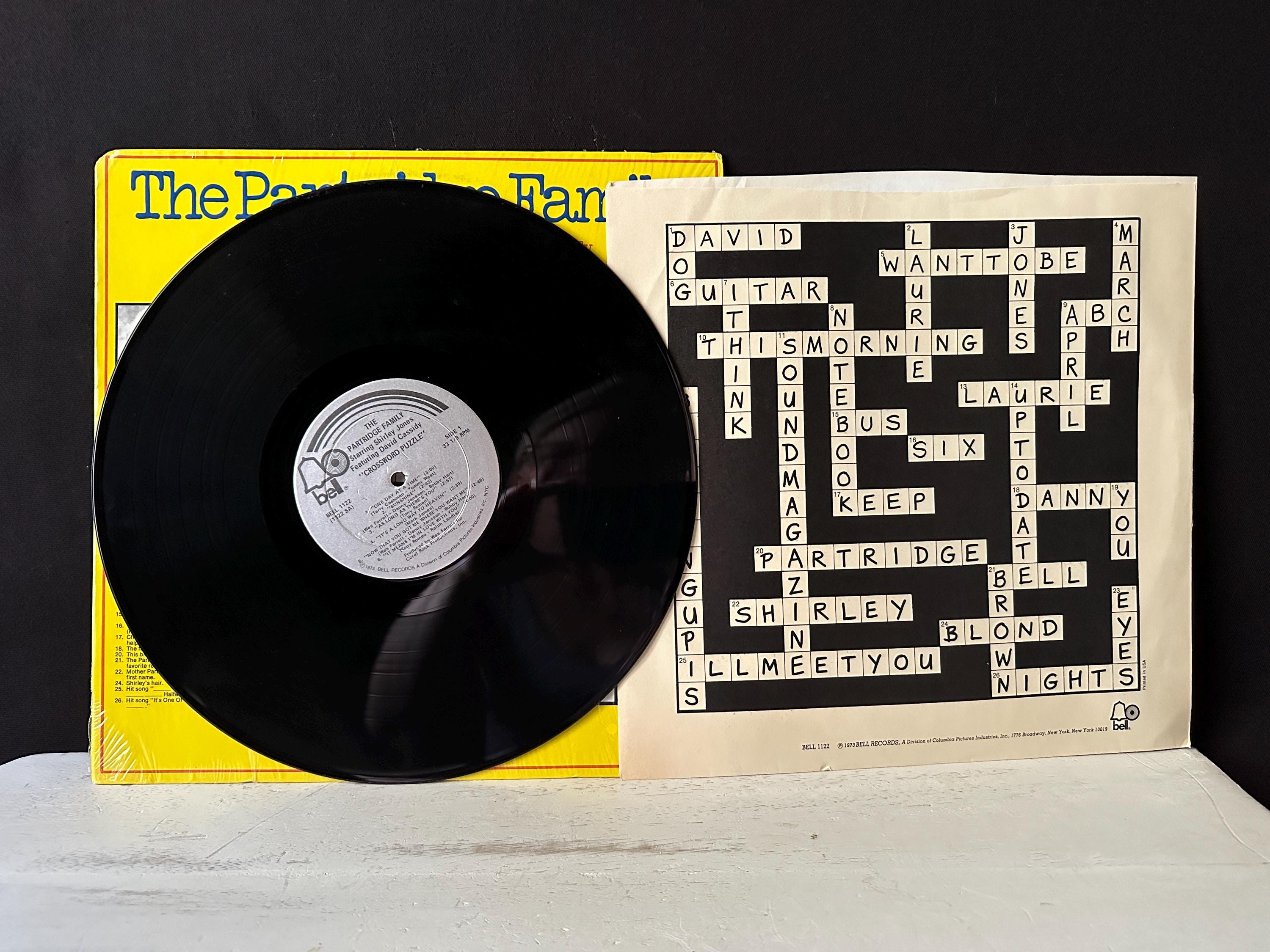 1973 the Partridge Family Album “CROSSWORD PUZZLE”, on Bell