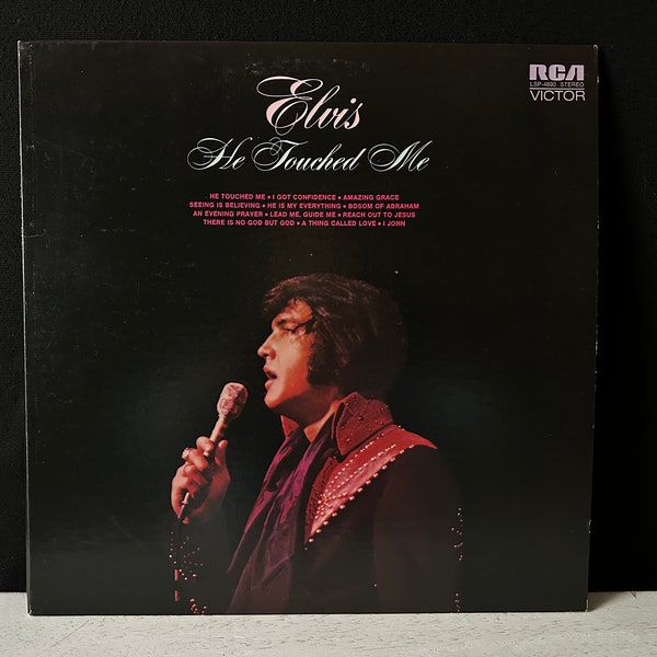 Vintage 1972 ELVIS PRESLEY “He Touched Me” Vinyl Record LSP-4690
