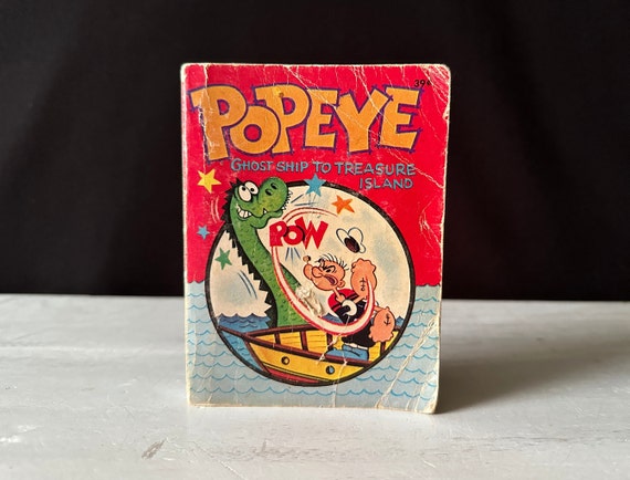 1967 Popeye in Ghost Ship to Treasure Island: Whitman Big Little