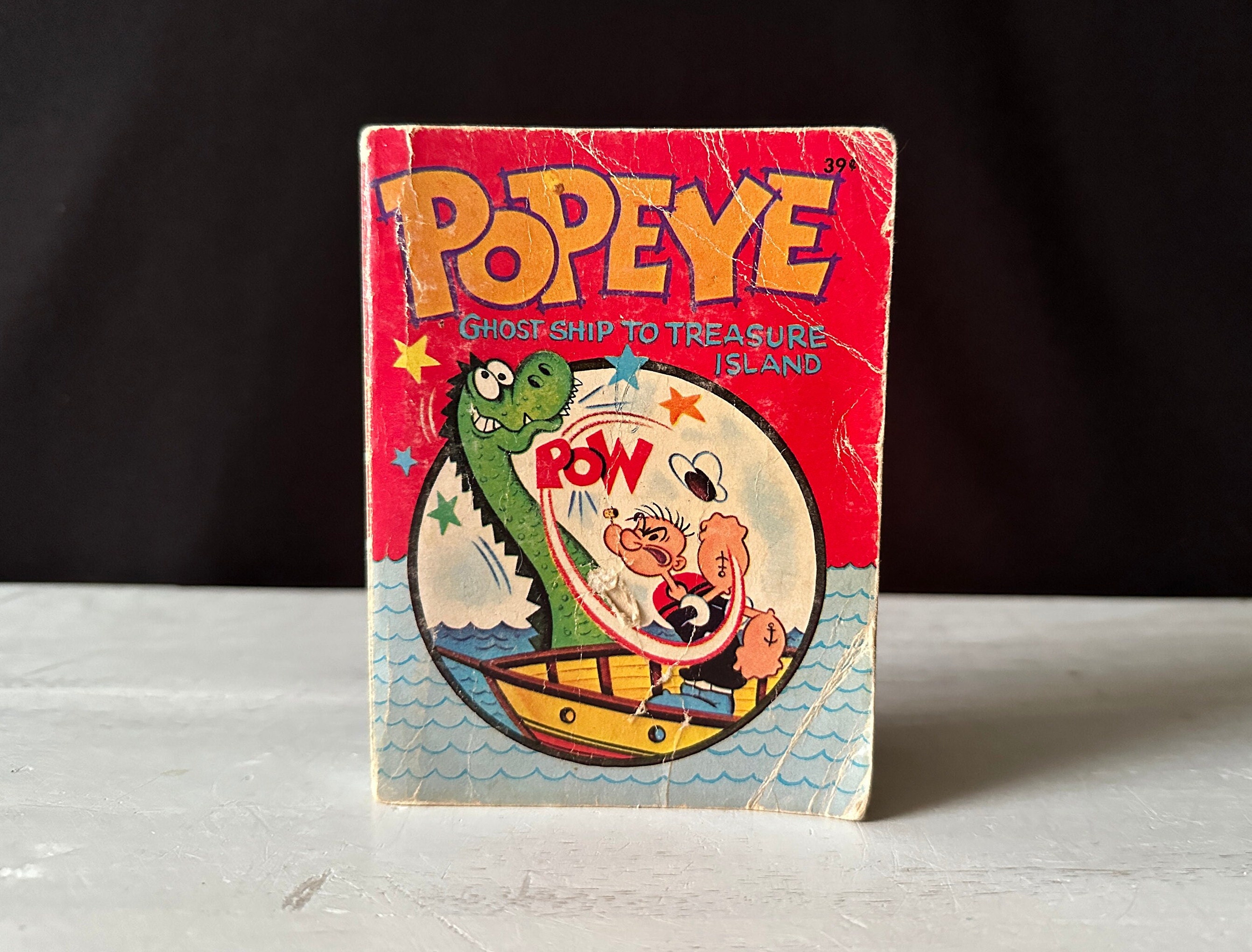 1967 Popeye in Ghost Ship to Treasure Island: Whitman Big Little
