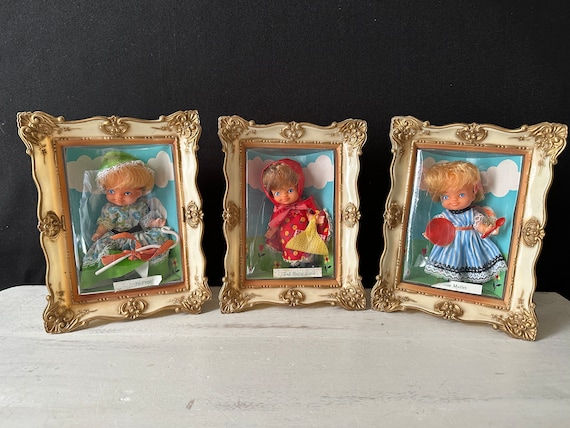 1968 Arnold Kutter Storybook Character Doll in Picture Frame