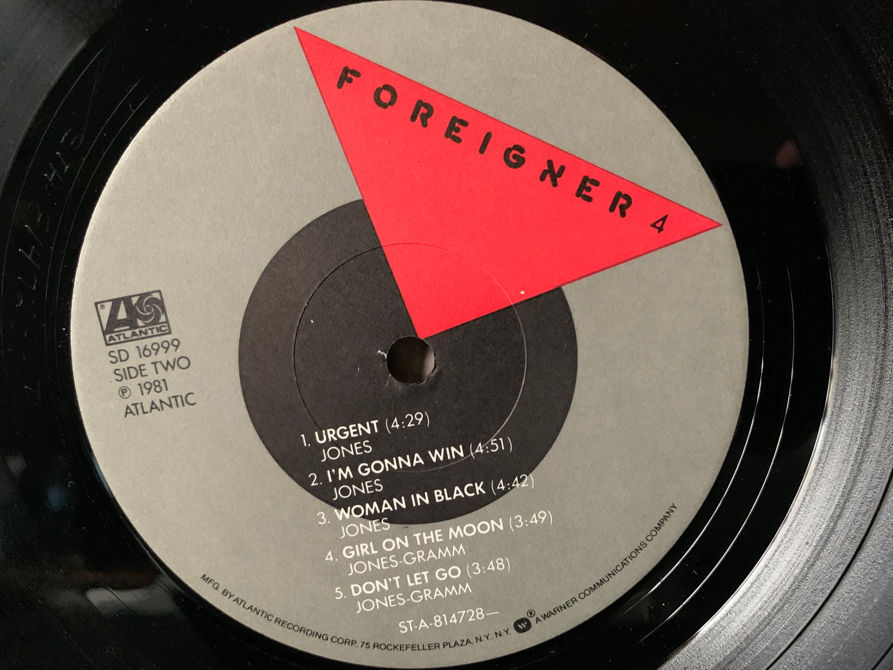 Foreigner 4 – 4th Studio Album Released in 1981 on Atlantic