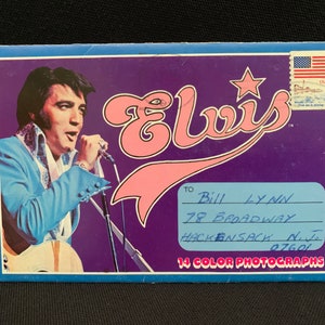 ELVIS PRESLEY Ausklappbare Souvenir Postkarte 1979