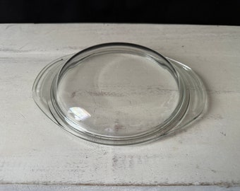 Vintage PYREX Round Clear Glass Casserole Lid, Model 682-C15